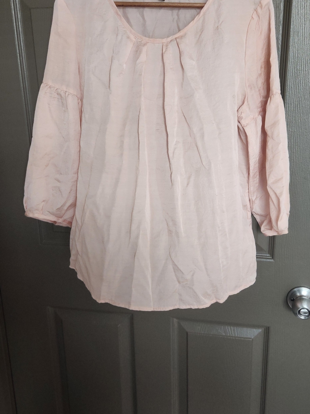 Talbots Light Pink Peasant Tunic Top